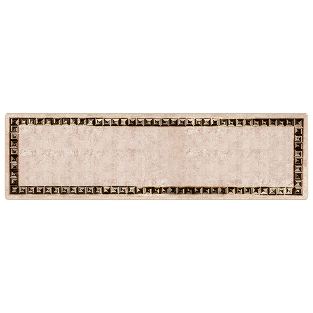 Runner Tappeto MARSA Nero 100 x 350 cm Poliestere e PVC