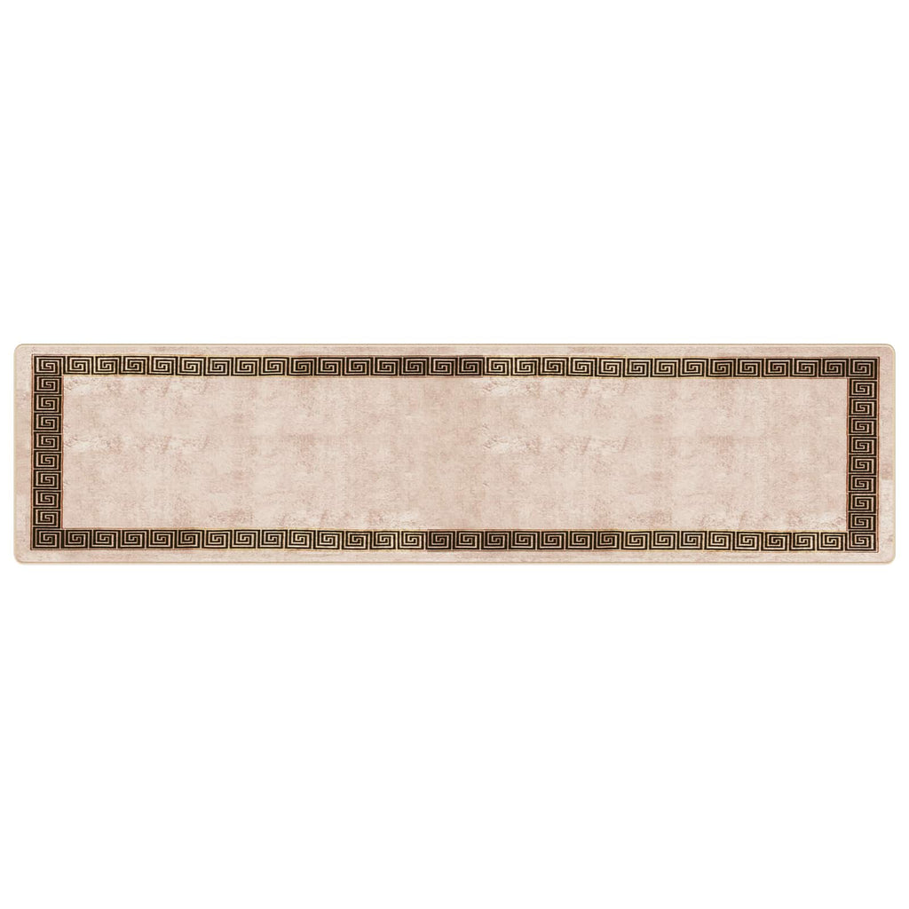 Runner Tappeto MARSA Nero 100 x 400 cm Poliestere e PVC