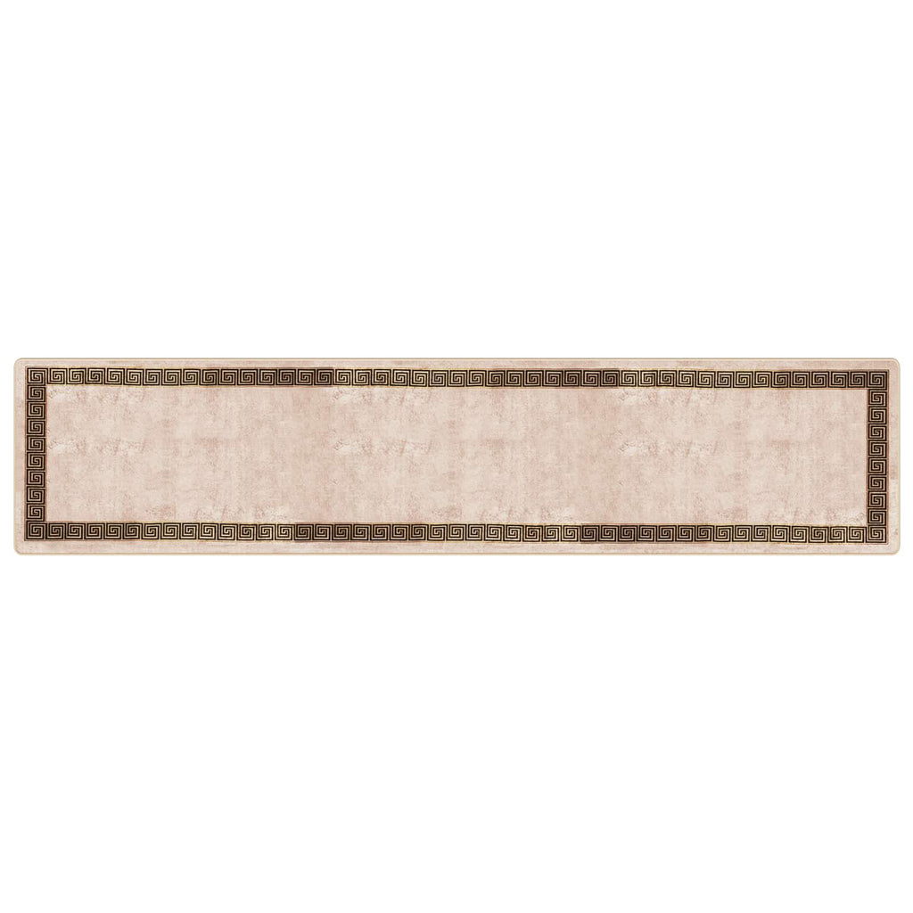 Runner Tappeto MARSA Nero 100 x 450 cm Poliestere e PVC