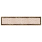 Runner Tappeto MARSA Nero 100 x 450 cm Poliestere e PVC