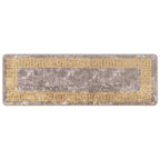 Runner Tappeto MARSA Grigio 50 x 150 cm Poliestere e PVC