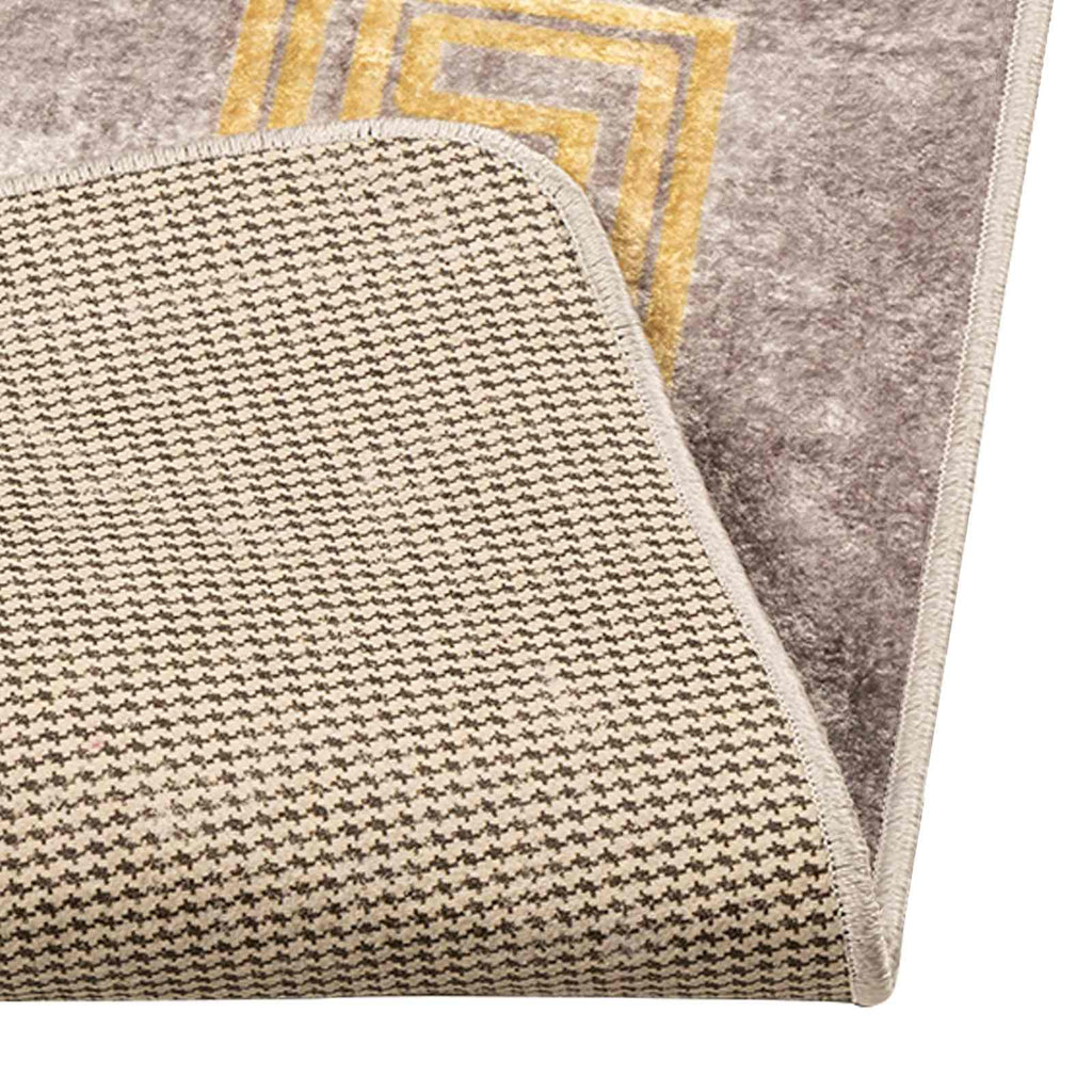 Runner Tappeto MARSA Grigio 50 x 200 cm Poliestere e PVC