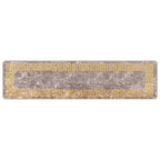 Runner Tappeto MARSA Grigio 50 x 200 cm Poliestere e PVC