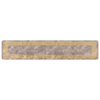 Runner Tappeto MARSA Grigio 50 x 250 cm Poliestere e PVC