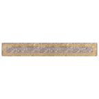 Runner Tappeto MARSA Grigio 50 x 350 cm Poliestere e PVC