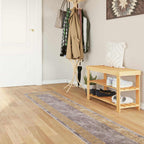 Runner Tappeto MARSA Grigio 50 x 400 cm Poliestere e PVC