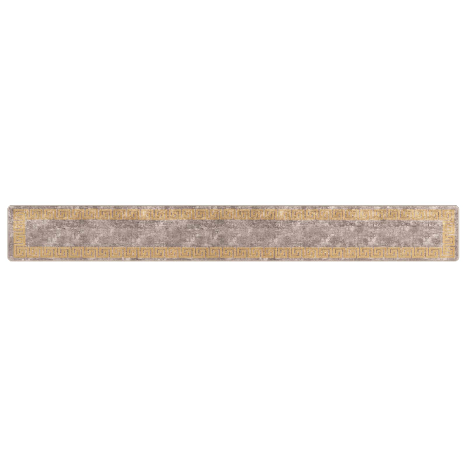 Runner Tappeto MARSA Grigio 50 x 400 cm Poliestere e PVC