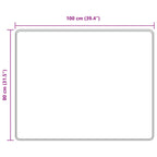 Runner Tappeto MARSA Grigio 80 x 100 cm Poliestere e PVC