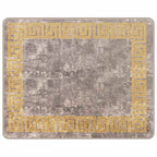 Runner Tappeto MARSA Grigio 80 x 100 cm Poliestere e PVC