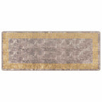 Runner Tappeto MARSA Grigio 80 x 200 cm Poliestere e PVC