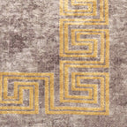 Runner Tappeto MARSA Grigio 80 x 250 cm Poliestere e PVC