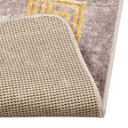 Runner Tappeto MARSA Grigio 80 x 350 cm Poliestere e PVC