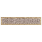 Runner Tappeto MARSA Grigio 80 x 400 cm Poliestere e PVC