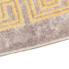 Runner Tappeto MARSA Grigio 80 x 450 cm Poliestere e PVC