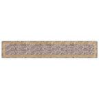 Runner Tappeto MARSA Grigio 80 x 450 cm Poliestere e PVC