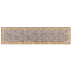 Runner Tappeto MARSA Grigio 100 x 400 cm Poliestere e PVC