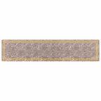 Runner Tappeto MARSA Grigio 100 x 450 cm Poliestere e PVC