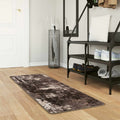 Runner Tappeto MARSA Nero 50 x 200 cm Poliestere e PVC