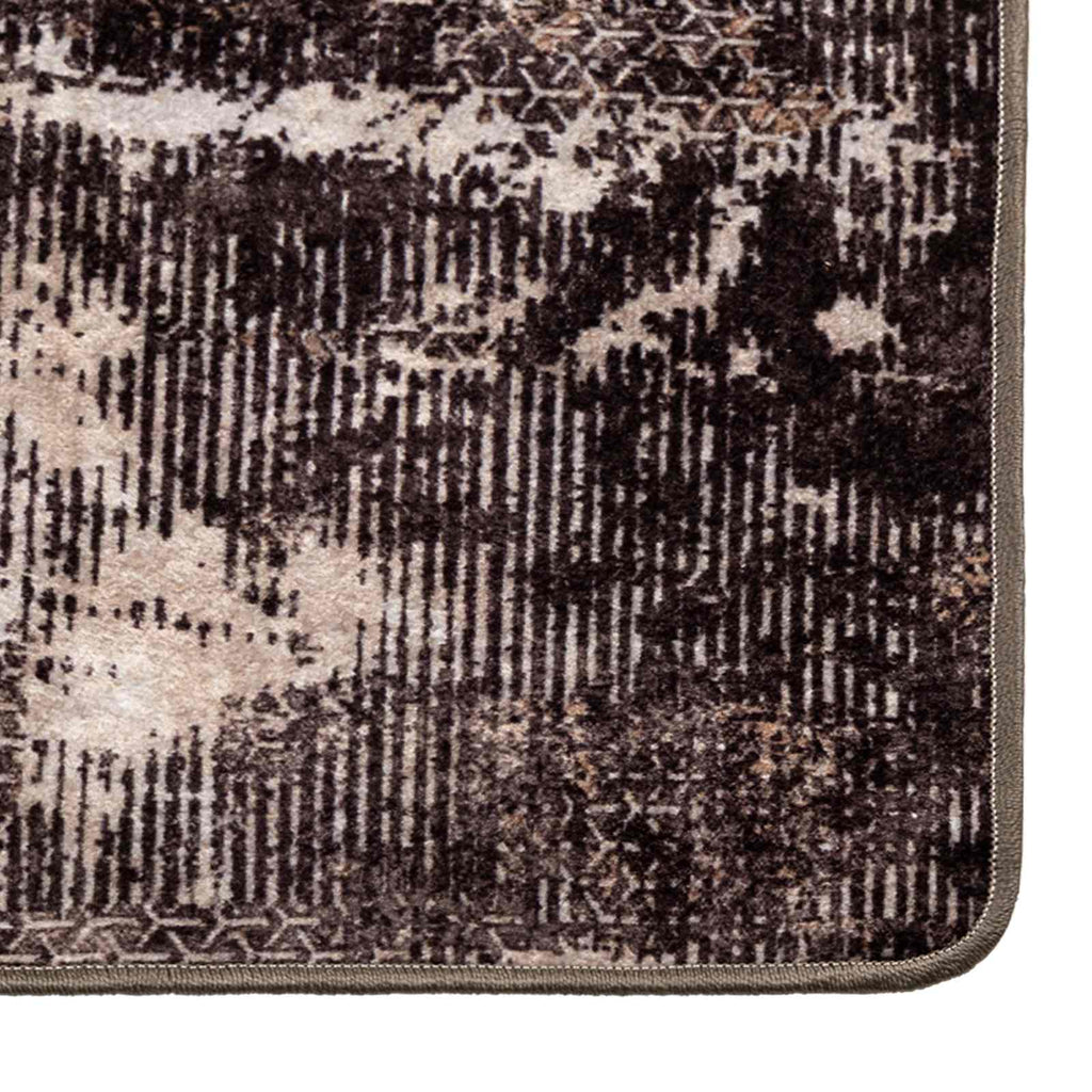Runner Tappeto MARSA Nero 80 x 200 cm Poliestere e PVC