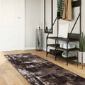 Runner Tappeto MARSA Nero 80 x 400 cm Poliestere e PVC