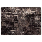 Runner Tappeto MARSA Nero 100 x 150 cm Poliestere e PVC