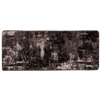 Runner Tappeto MARSA Nero 100 x 250 cm Poliestere e PVC