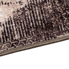 Runner Tappeto MARSA Nero 100 x 300 cm Poliestere e PVC