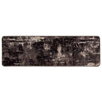 Runner Tappeto MARSA Nero 100 x 300 cm Poliestere e PVC