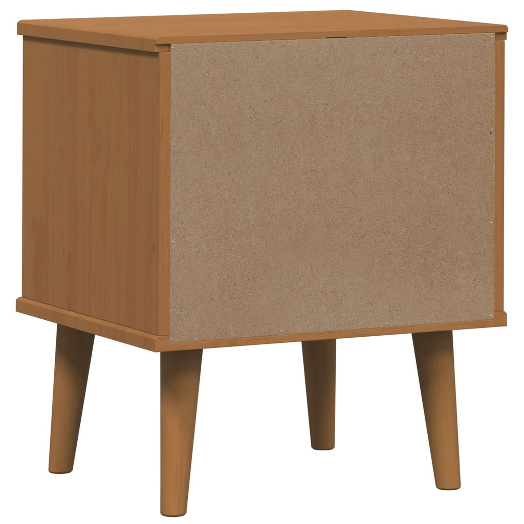 Armadio da Notte con cassetto Caramello 40 x 35 x 48 cm