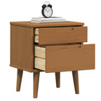 Armadio da Notte con cassetto Caramello 40 x 35 x 48 cm