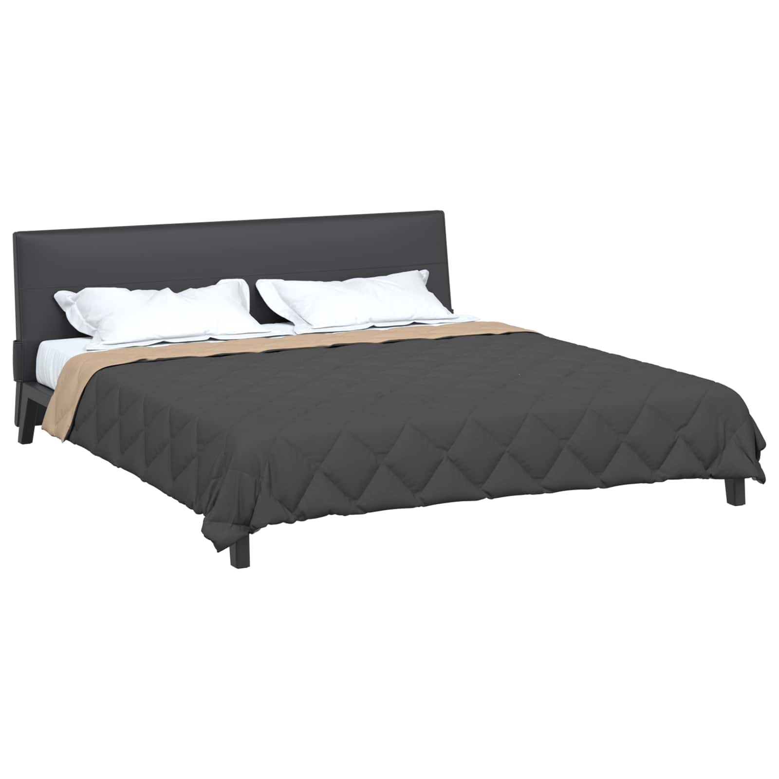 Duvet Estivo Antracite e Talpa 200 x 200 cm Microfibra
