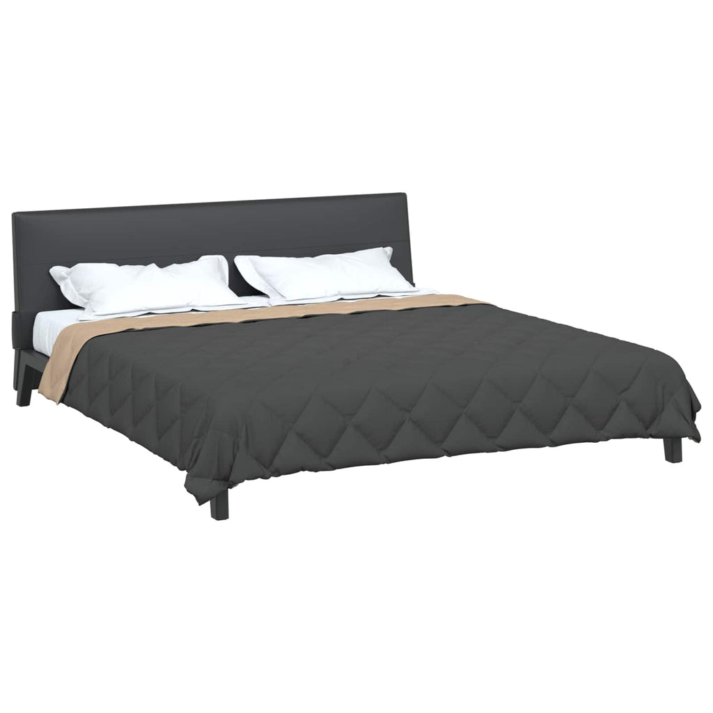 Duvet Estivo Antracite e Talpa 220 x 260 cm Microfibra
