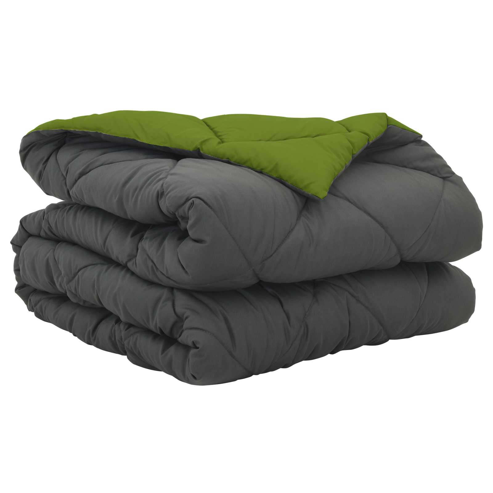 Duvet Estivo Verde e Antracite 200 x 135 cm Microfibra