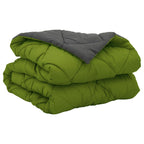 Duvet Estivo Verde e Antracite 200 x 135 cm Microfibra