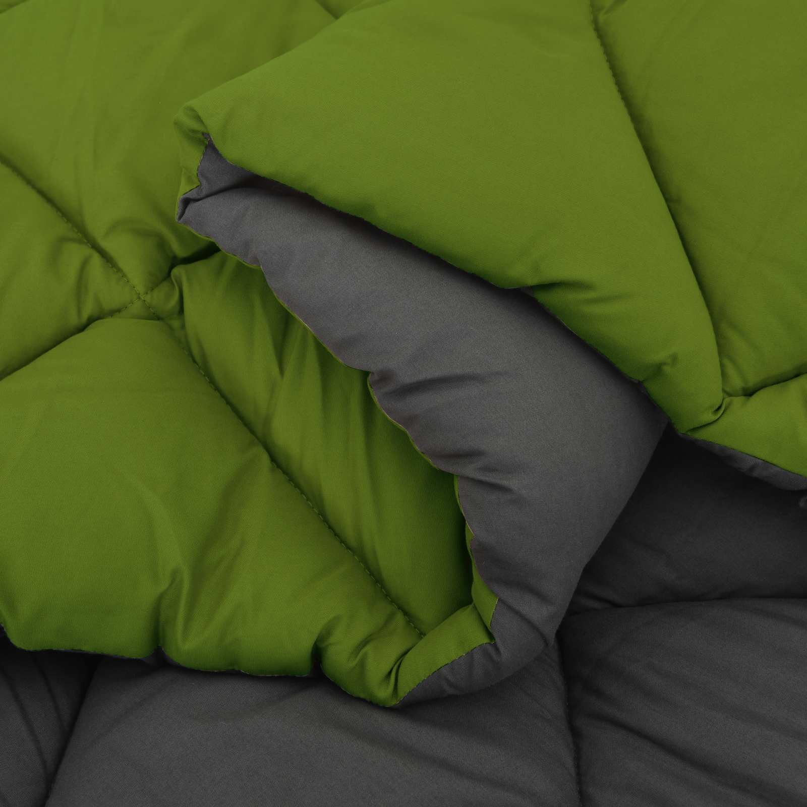 Duvet Estivo Verde e Antracite 200 x 200 cm Microfibra