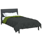 Duvet Estivo Verde e Antracite 220 x 140 cm Microfibra