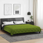 Duvet Estivo Verde e Antracite 220 x 240 cm Microfibra