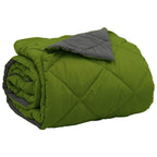 Duvet Estivo Verde e Antracite 220 x 240 cm Microfibra