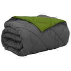Duvet Estivo Verde e Antracite 240 x 260 cm Microfibra