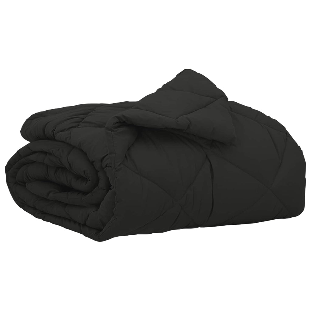 Duvet Estivo Nero 200 x 155 cm Microfibra