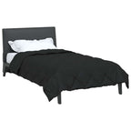 Duvet Estivo Nero 220 x 135 cm Microfibra