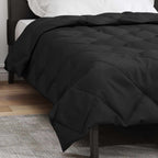 Duvet Estivo Nero 220 x 140 cm Microfibra