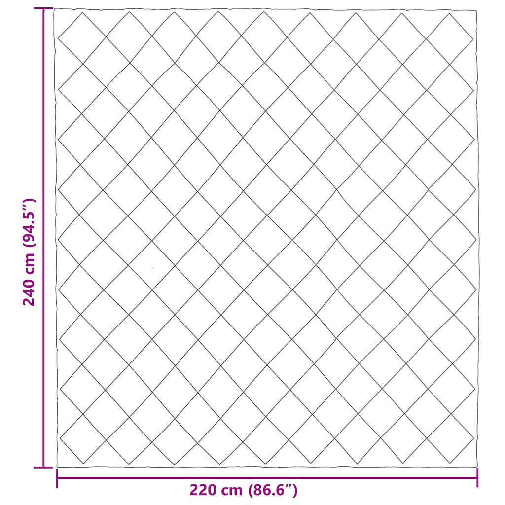 Duvet Estivo Nero 220 x 240 cm Microfibra