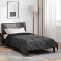 Duvet Estivo Nero e antracite 200 x 135 cm Microfibra