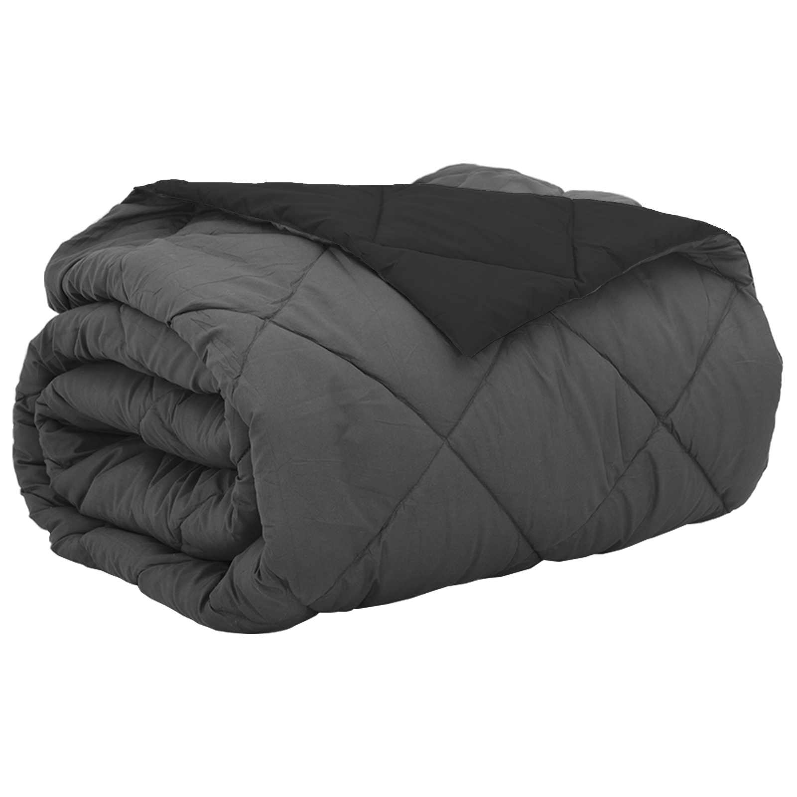 Duvet Estivo Nero e antracite 240 x 200 cm Microfibra