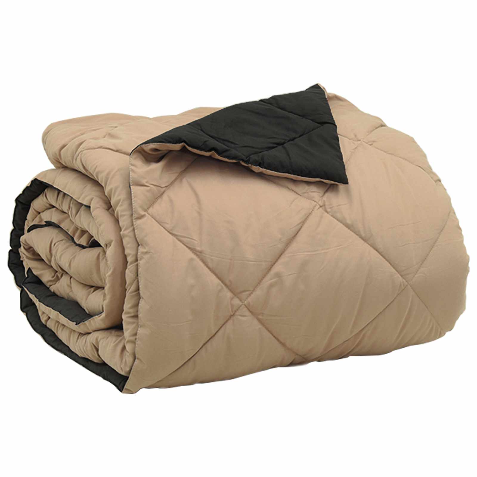 Duvet Estivo Nero e Talpa 220 x 260 cm Microfibra