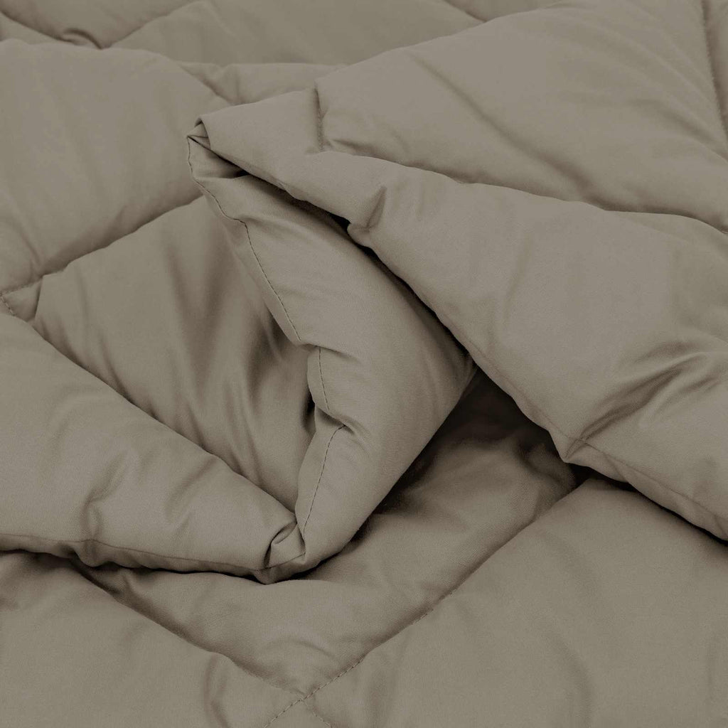 Duvet Estivo Grigio chiaro 200 x 135 cm Microfibra