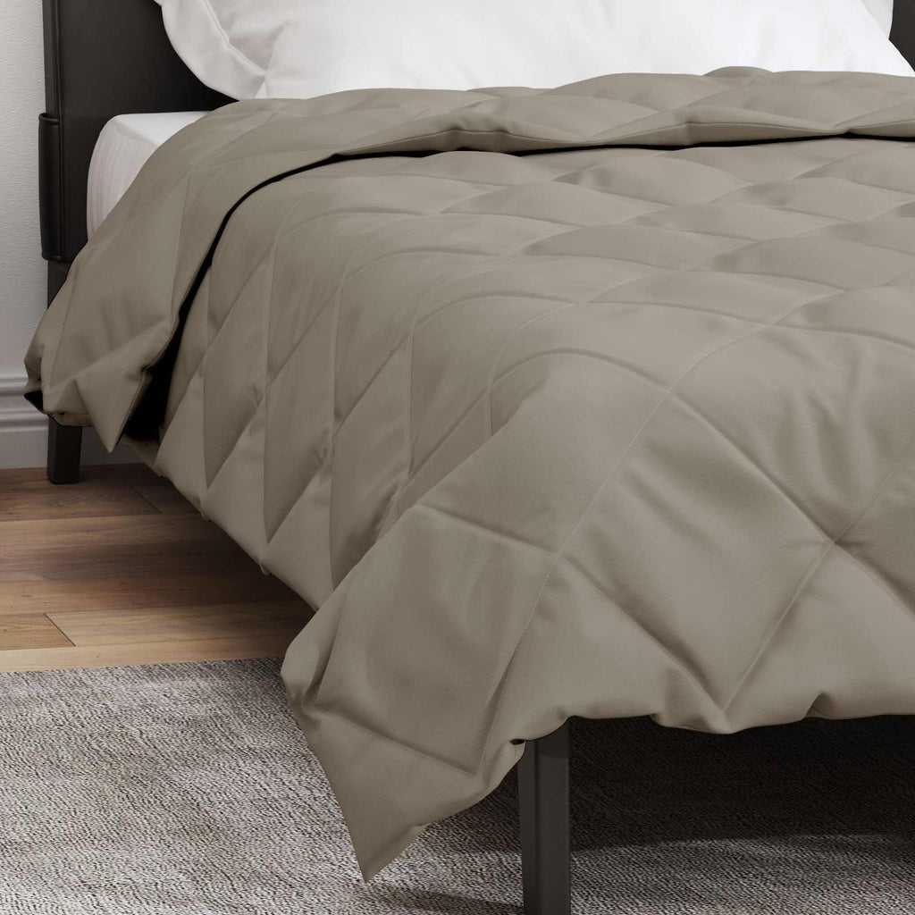 Duvet Estivo Grigio chiaro 200 x 135 cm Microfibra