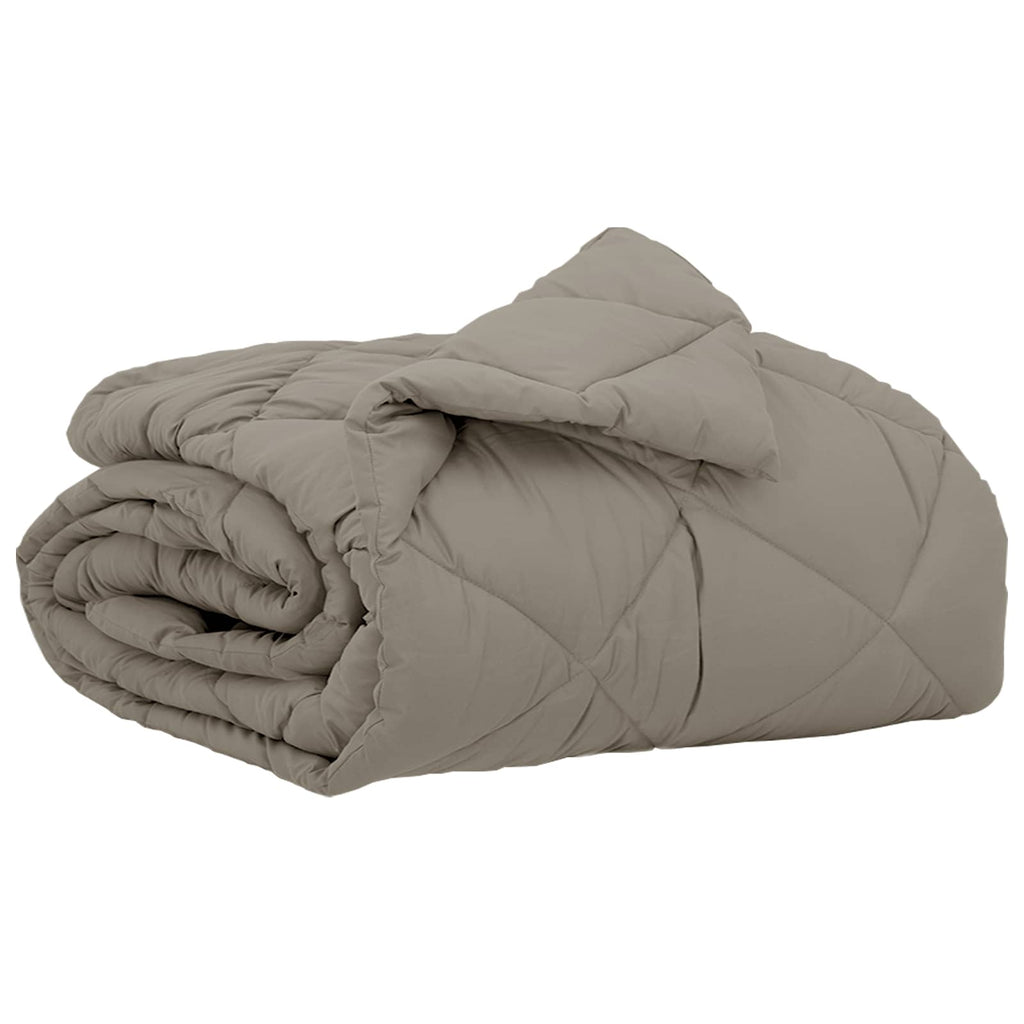 Duvet Estivo Grigio chiaro 200 x 155 cm Microfibra