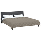 Duvet Estivo Grigio chiaro 220 x 200 cm Microfibra